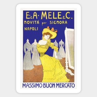 Mele Napoli -  retro advertising by Cappiello Sticker